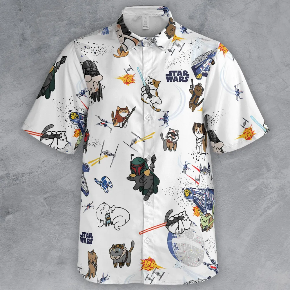 Star Wars Cats Button Down Shirt - 2