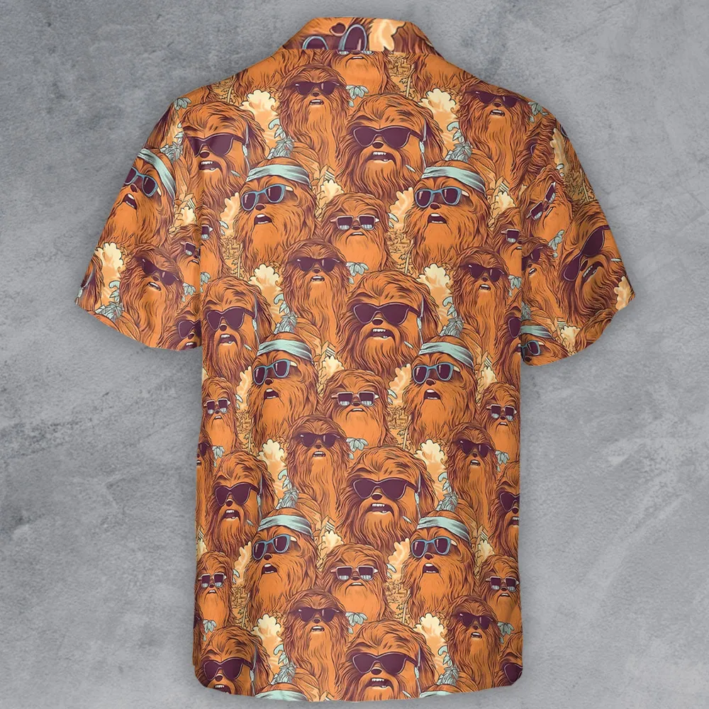 Retro Chewy Summer Vibes Button Down Shirt - 3