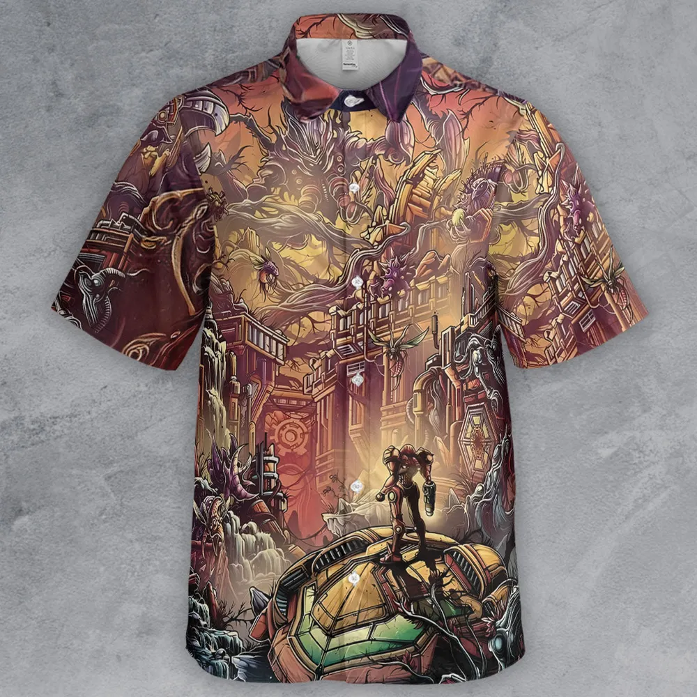 Metroid Prime Button Down Shirt - 2