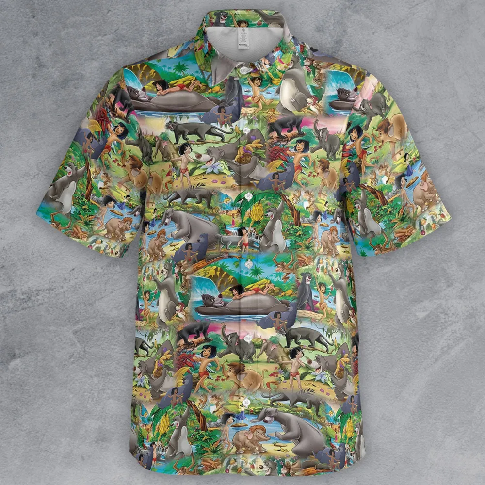 The Jungle Book Rudyard Kipling Seamless Button Down Shirt - 2