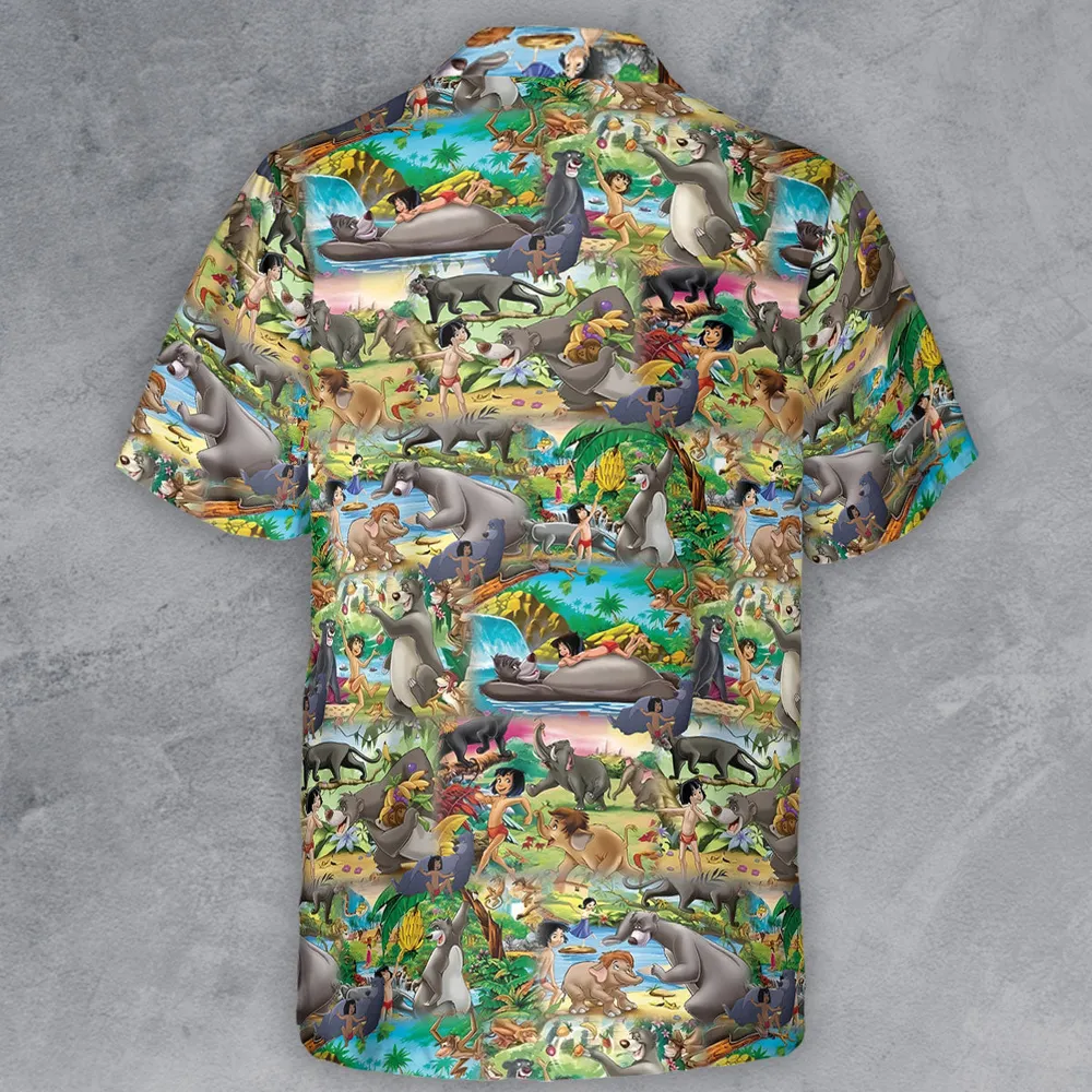 The Jungle Book Rudyard Kipling Seamless Button Down Shirt - 3
