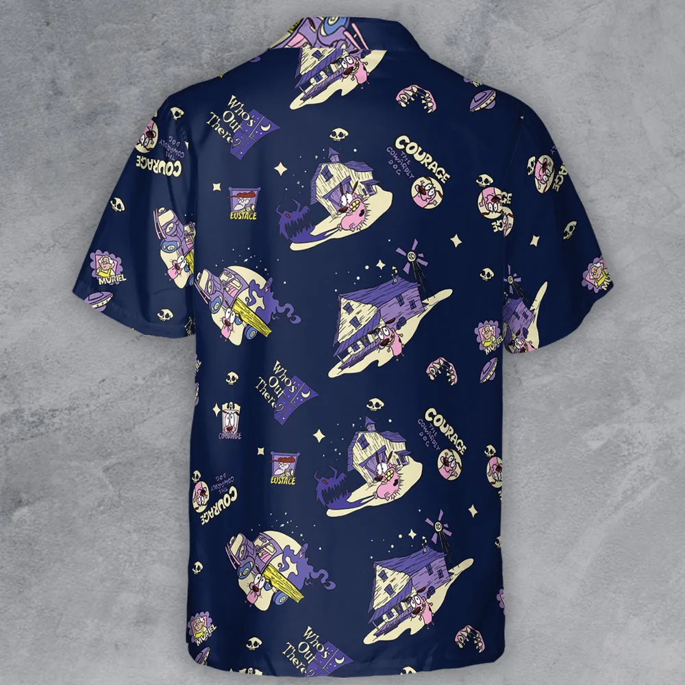 Courage the Cowardly Dog Scenic Button Down Shirt - 3