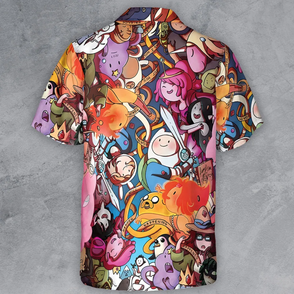 Land of Ooo Adventure Time Button Down Shirt - 3