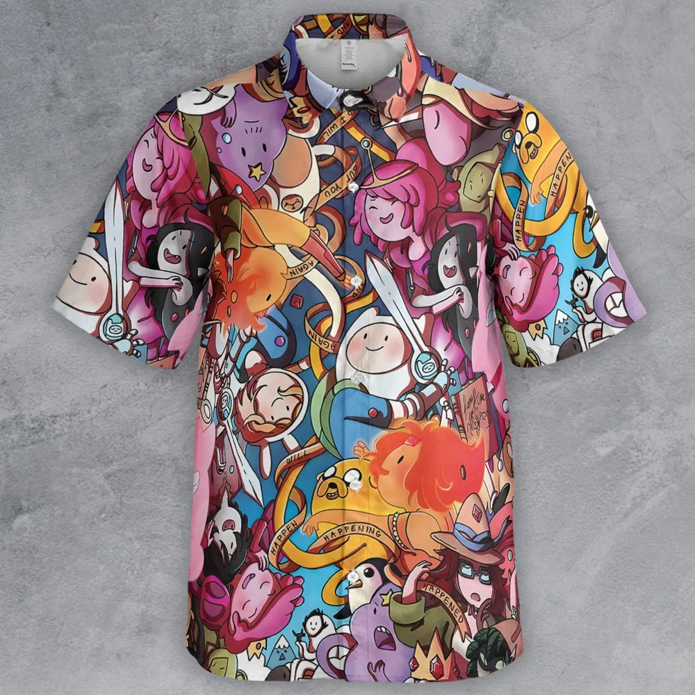 Land of Ooo Adventure Time Button Down Shirt - 2