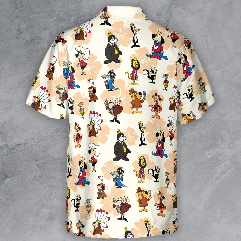 Nostalgia Underdog Characters Button Down Shirt - 3