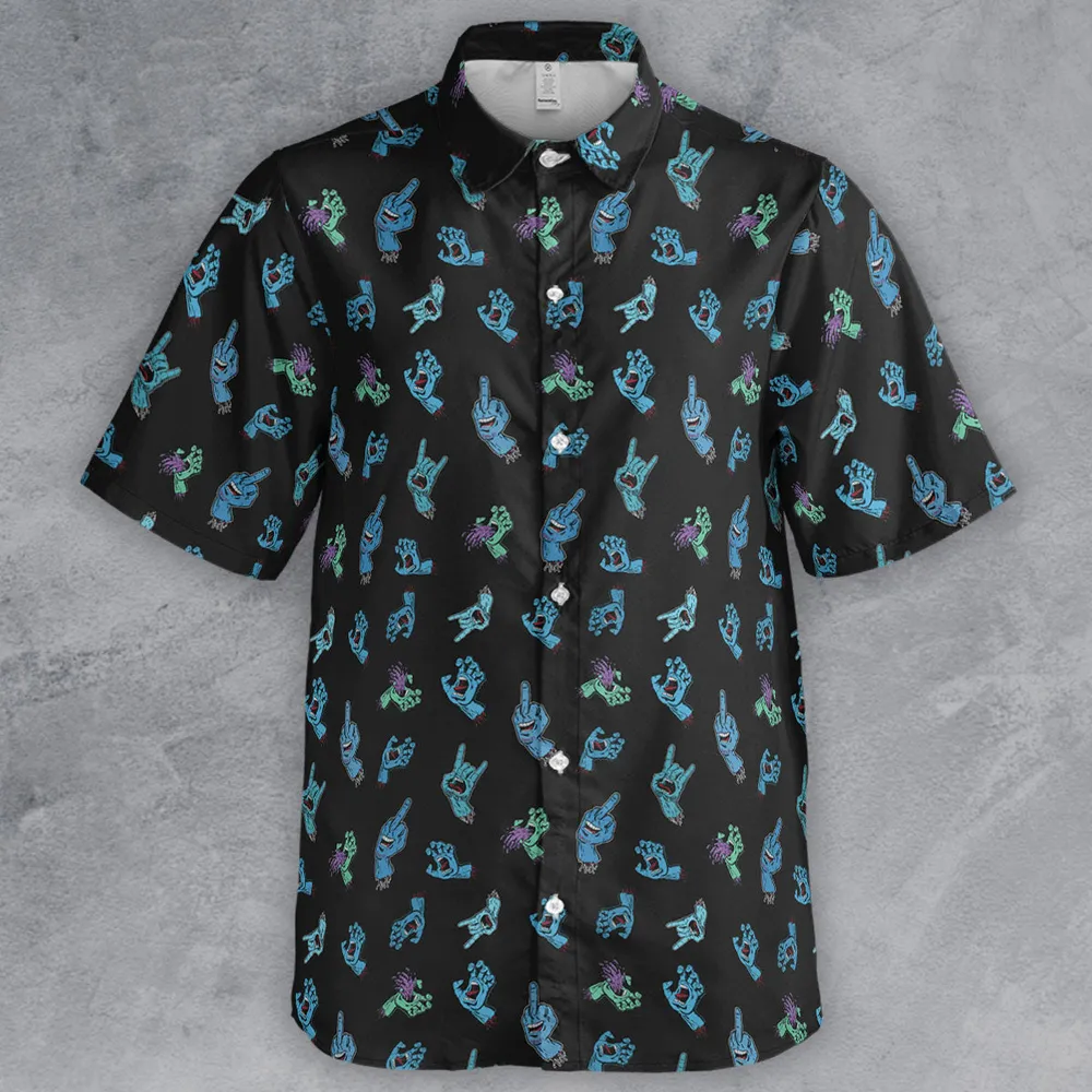 Santa Cruz Screaming Hand Button Down Shirt - 2