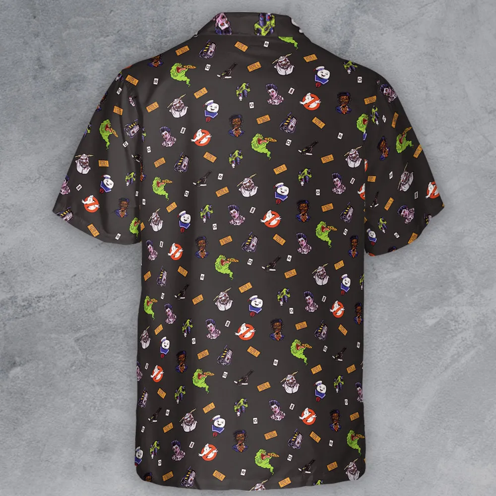 Ghostbusters Pattern Button Down Shirt - 3