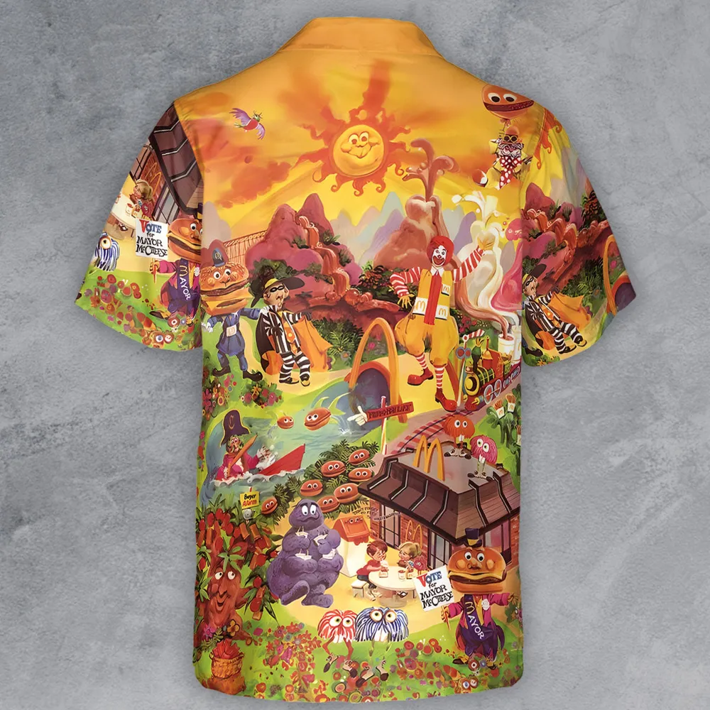 Wonder Foodland The Siege Of Mcdonaldland Button Down Shirt - 3