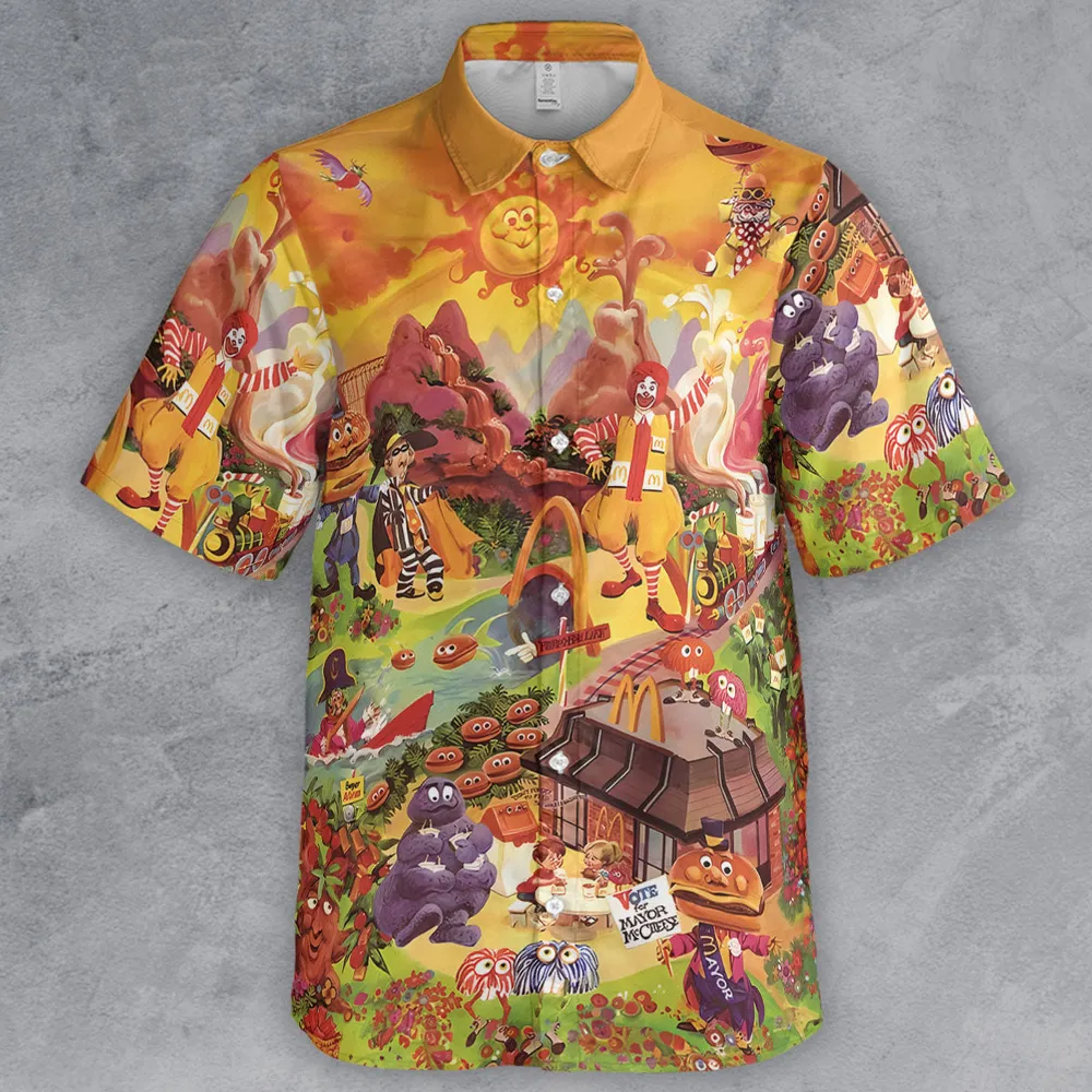 Wonder Foodland The Siege Of Mcdonaldland Button Down Shirt - 2