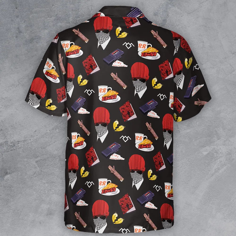 Twin Peaks Pattern Button Down Shirt - 3