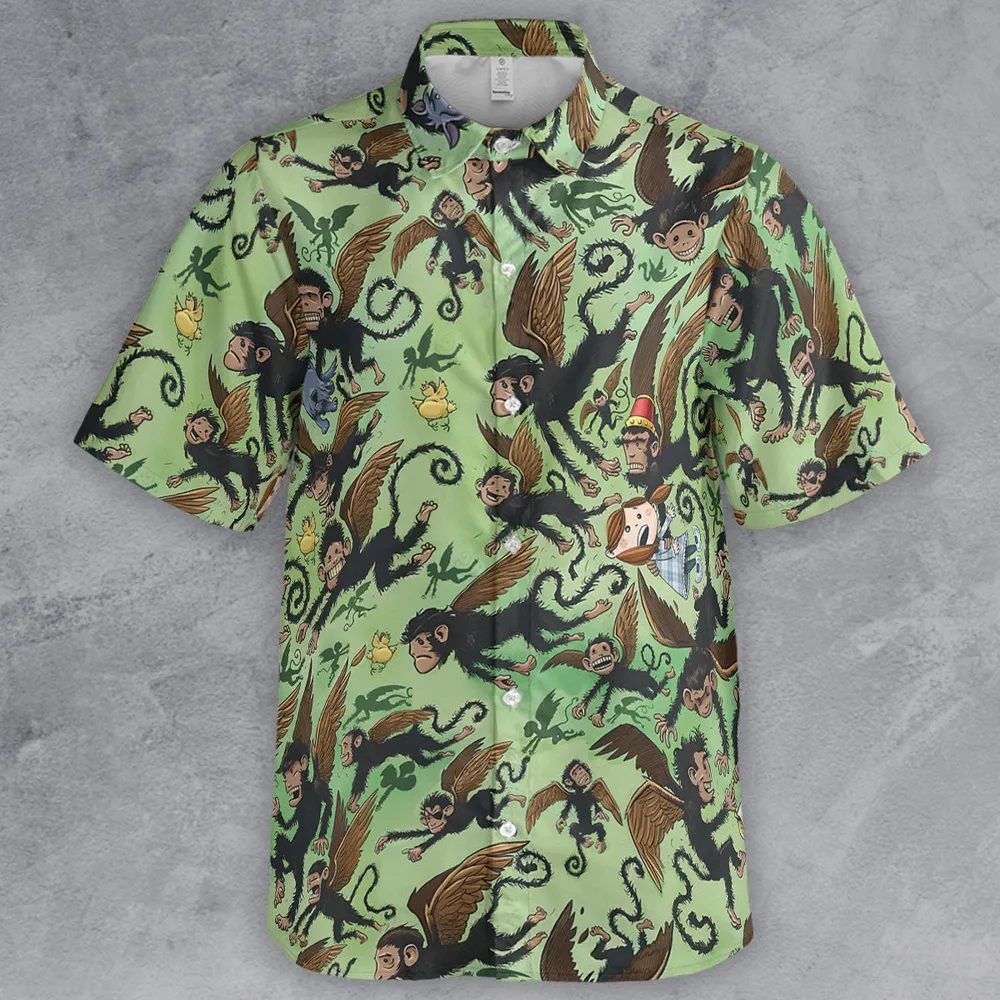 Flying Monkeys The Wizard Of Oz Button Down Shirt - 2