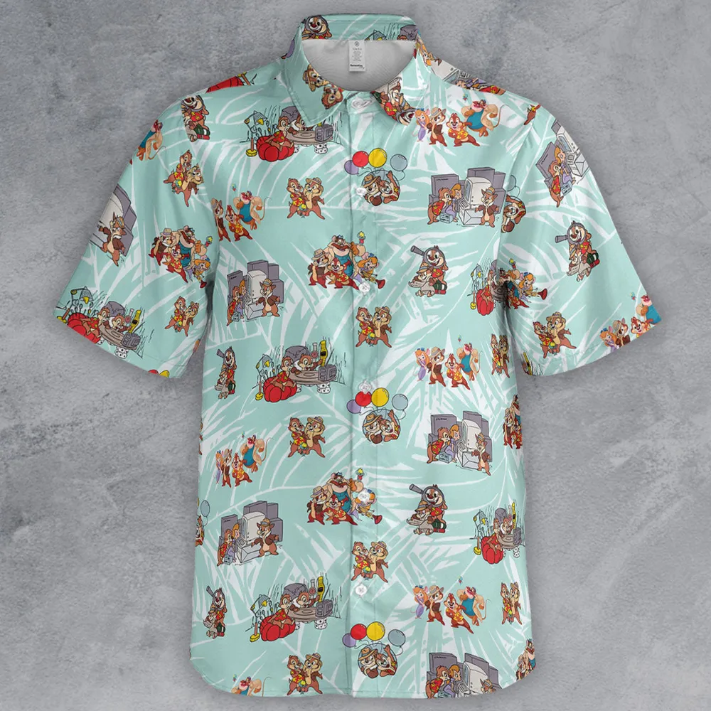 Rescue Team Chip 'n Dale Rescue Rangers Button Down Shirt - 2