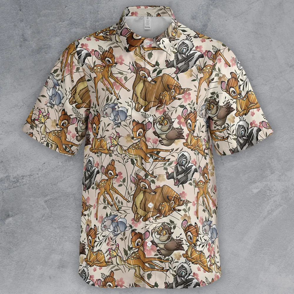 Little Wild Bambi Button Down Shirt - 2