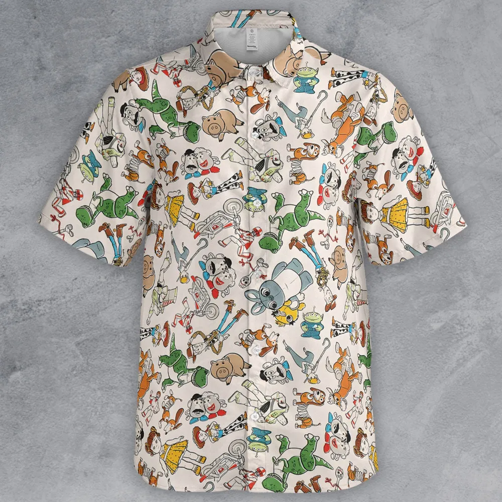 Toy Story Toss Pattern Button Down Shirt - 2