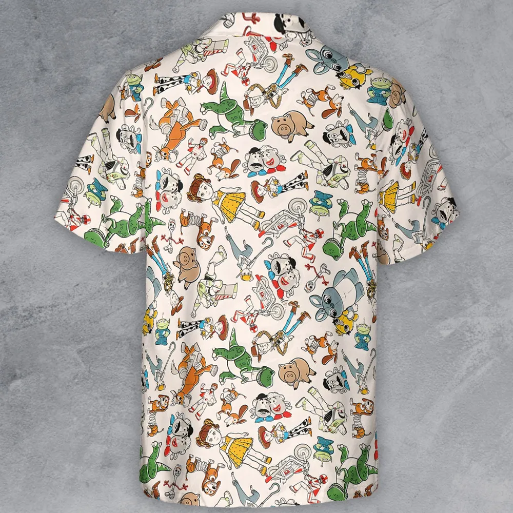 Toy Story Toss Pattern Button Down Shirt - 3