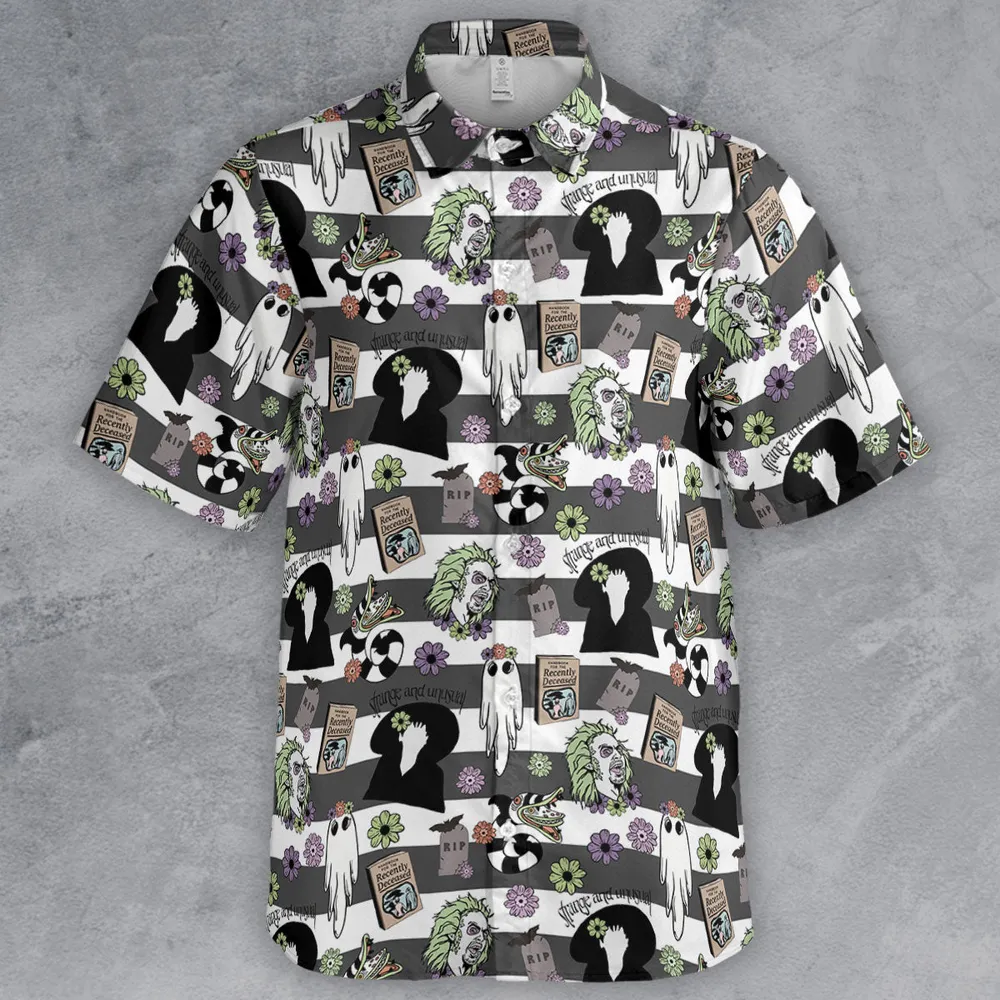 It's Showtime Halloween Beetlejuice Button Down Shirt - 2