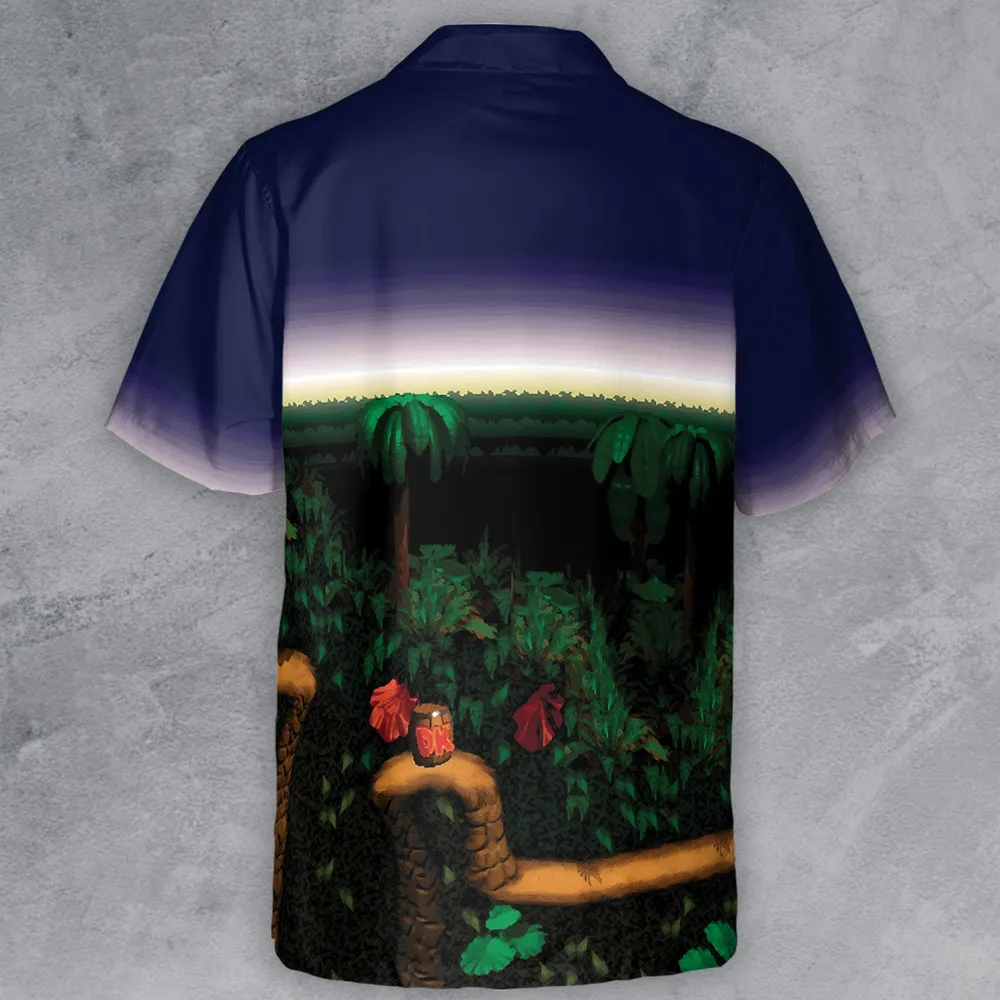 Barrel Cannon DonKey Kong Button Down Shirt - 3