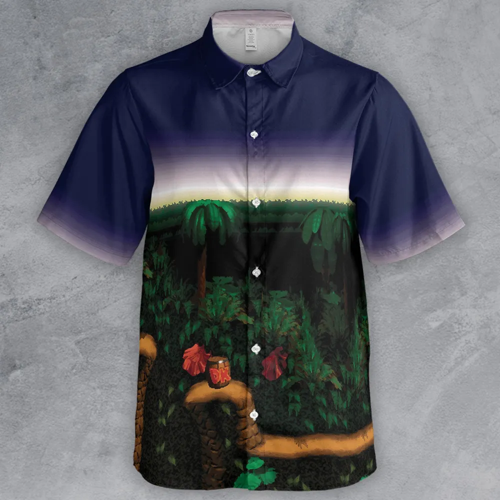 Barrel Cannon DonKey Kong Button Down Shirt - 2