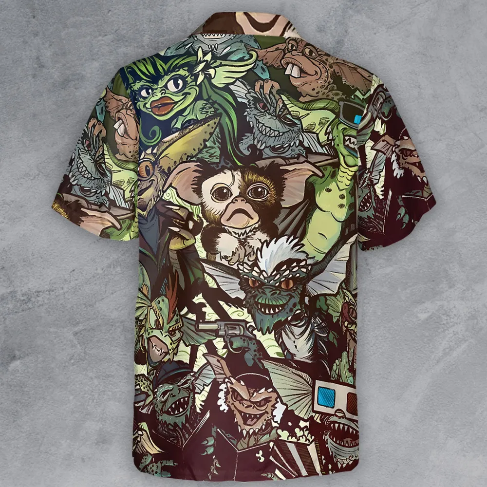 Tropical Gremlins Button Down Shirt - 3