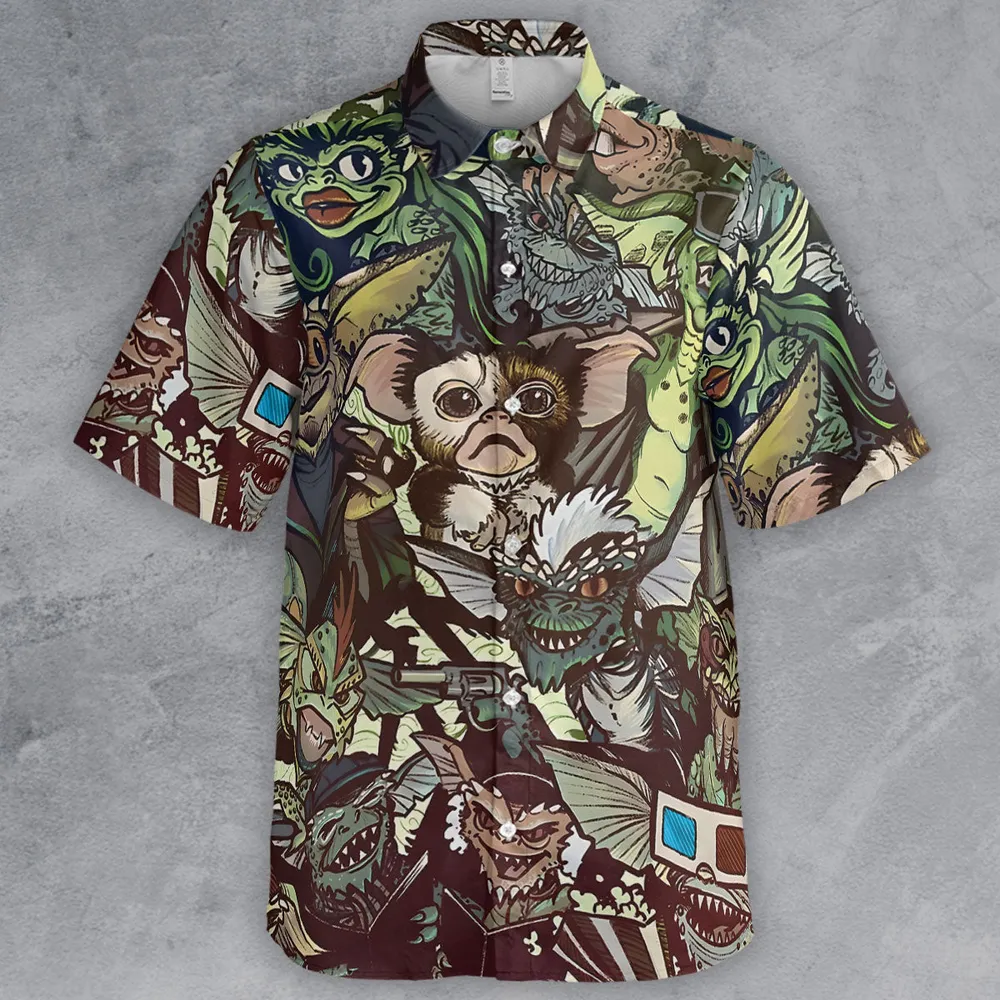 Tropical Gremlins Button Down Shirt - 2