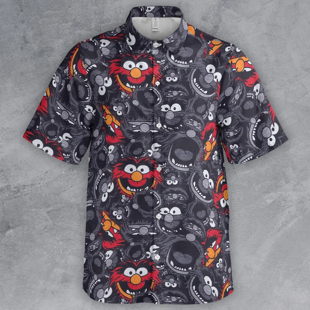 Animal The Muppets Pattern Button Down Shirt - 2