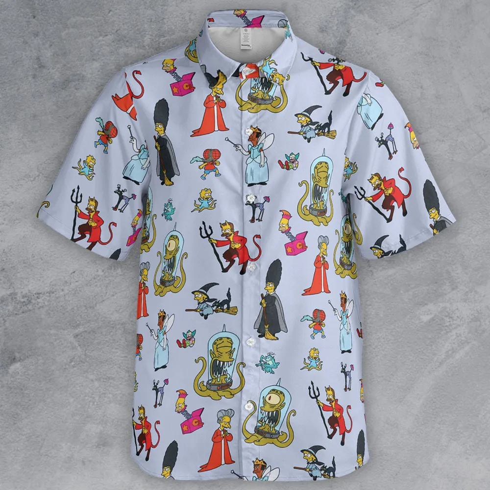 Halloween Costume The Simpsons Button Down Shirt - 2