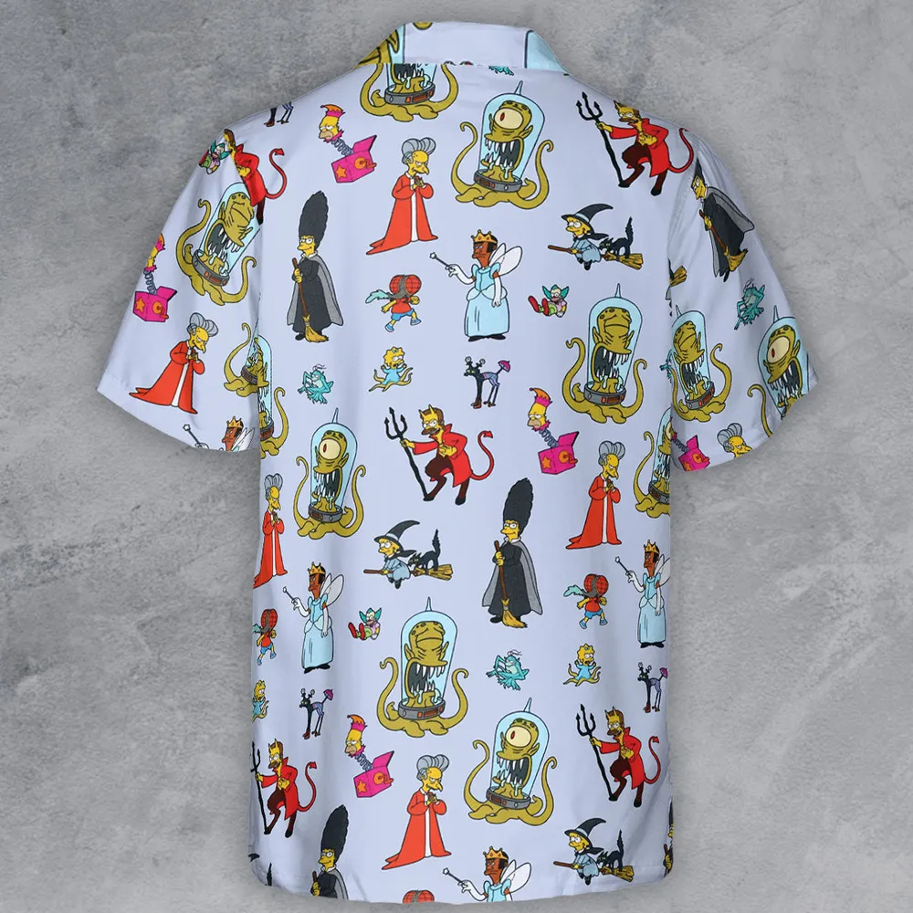 Halloween Costume The Simpsons Button Down Shirt - 3