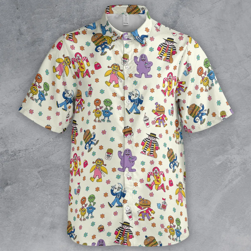 BADA BOP BA BA Mcdonaldland Button Down Shirt - 2