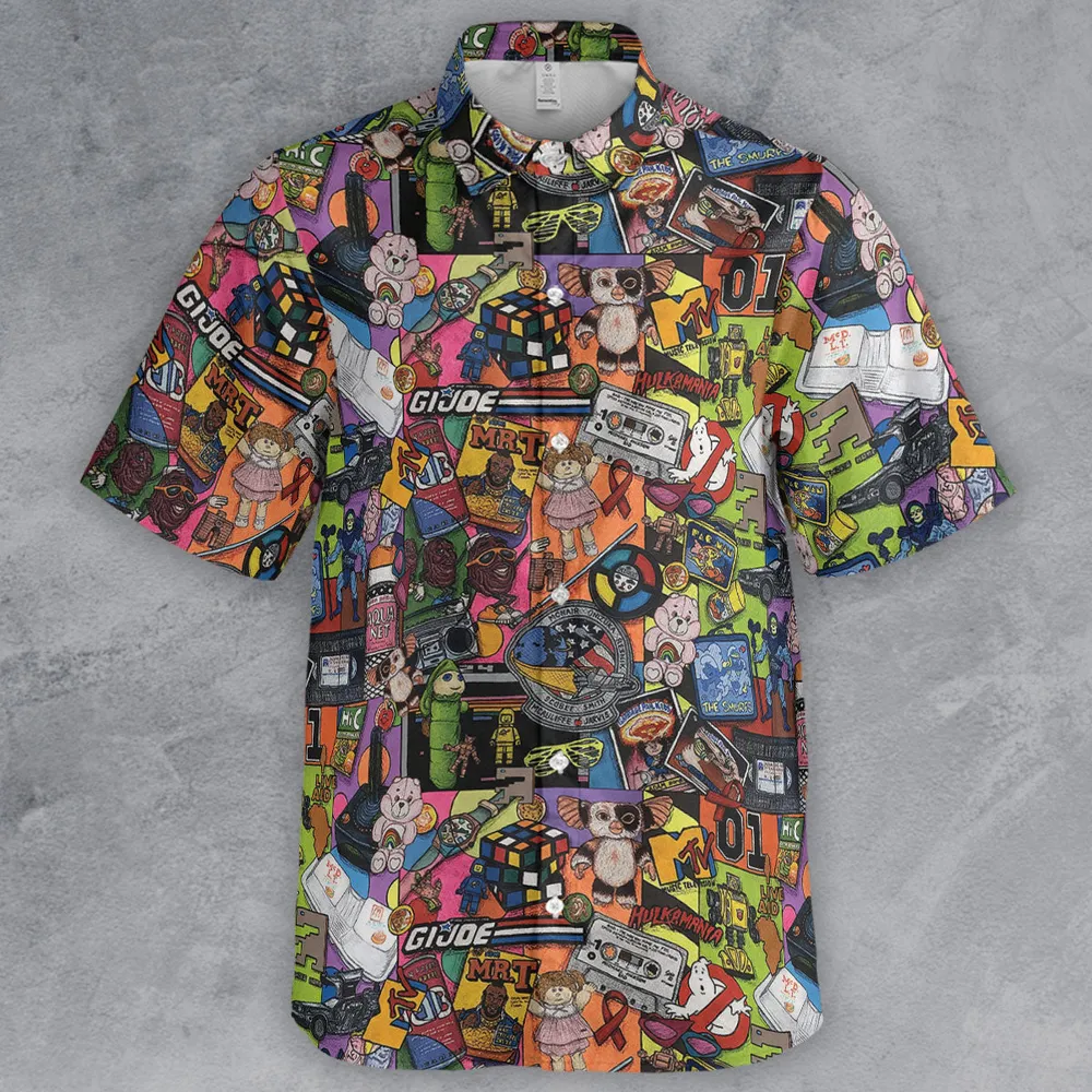 The 1980's. The Decade Of Greed Button Down Shirt - 2