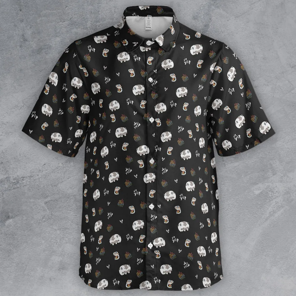Appa Yip Yip Avatar Pattern Button Down Shirt - 2
