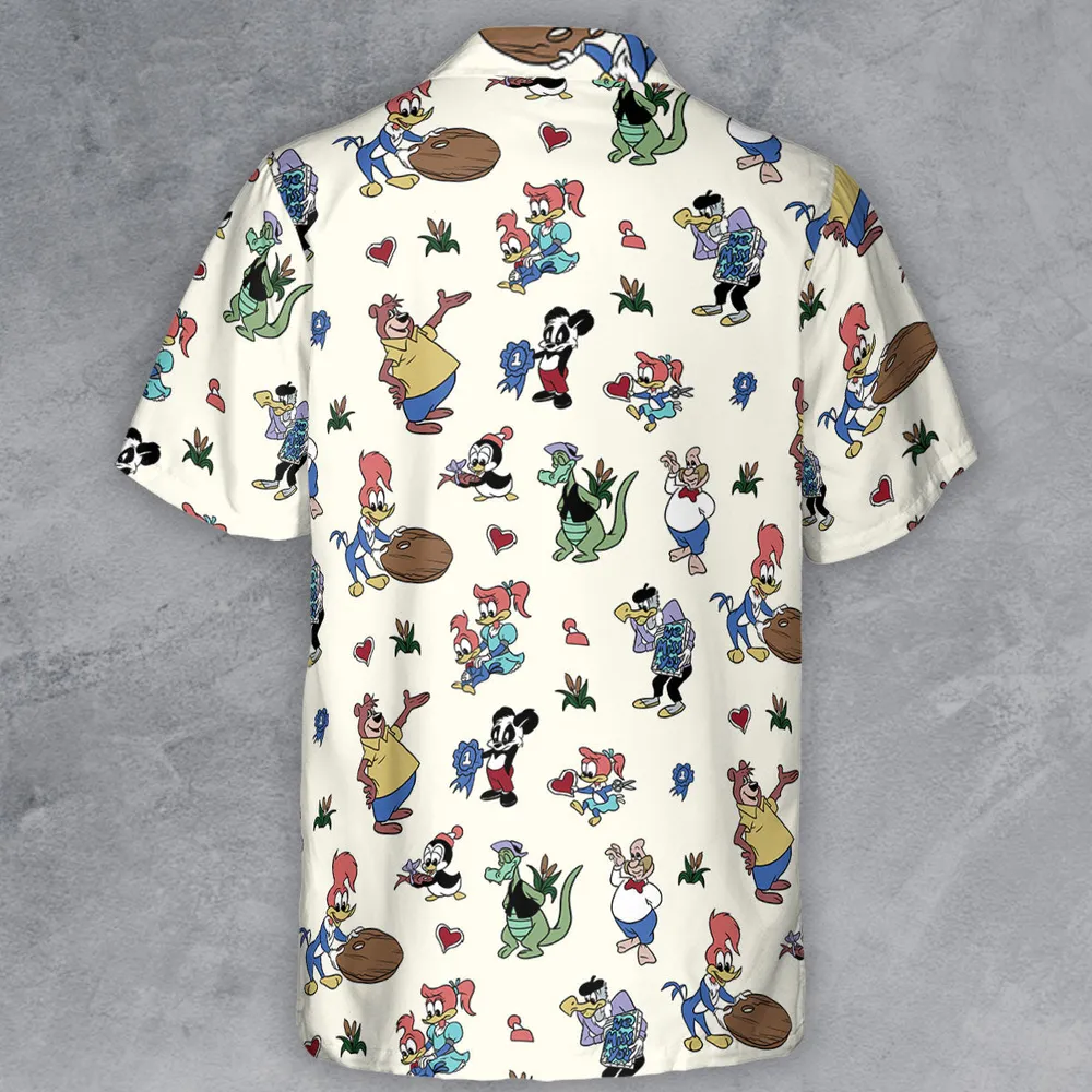 Woody Woodpecker Walter Lantz Button Down Shirt - 3