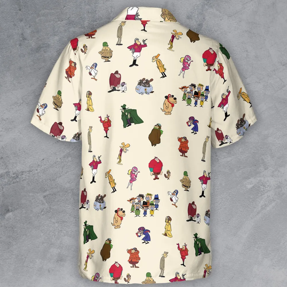 Wacky Races Characters Button Down Shirt - 3