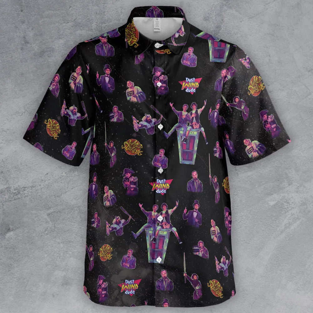 Wyld Stallyns Bill and Ted's Excellent Adventure Character Button Down Shirt - 2