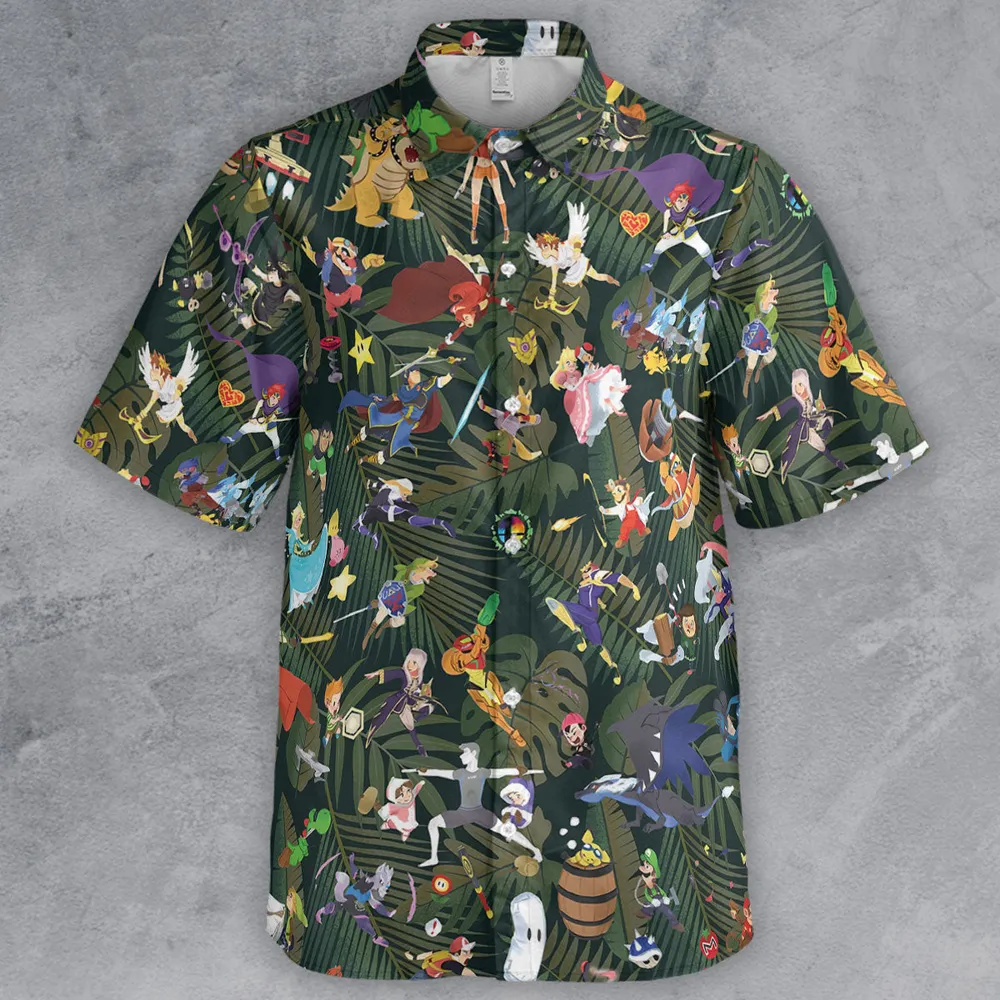 Super Chaos Smash Bros Button Down Shirt - 2