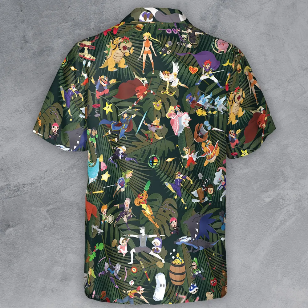 Super Chaos Smash Bros Button Down Shirt - 3