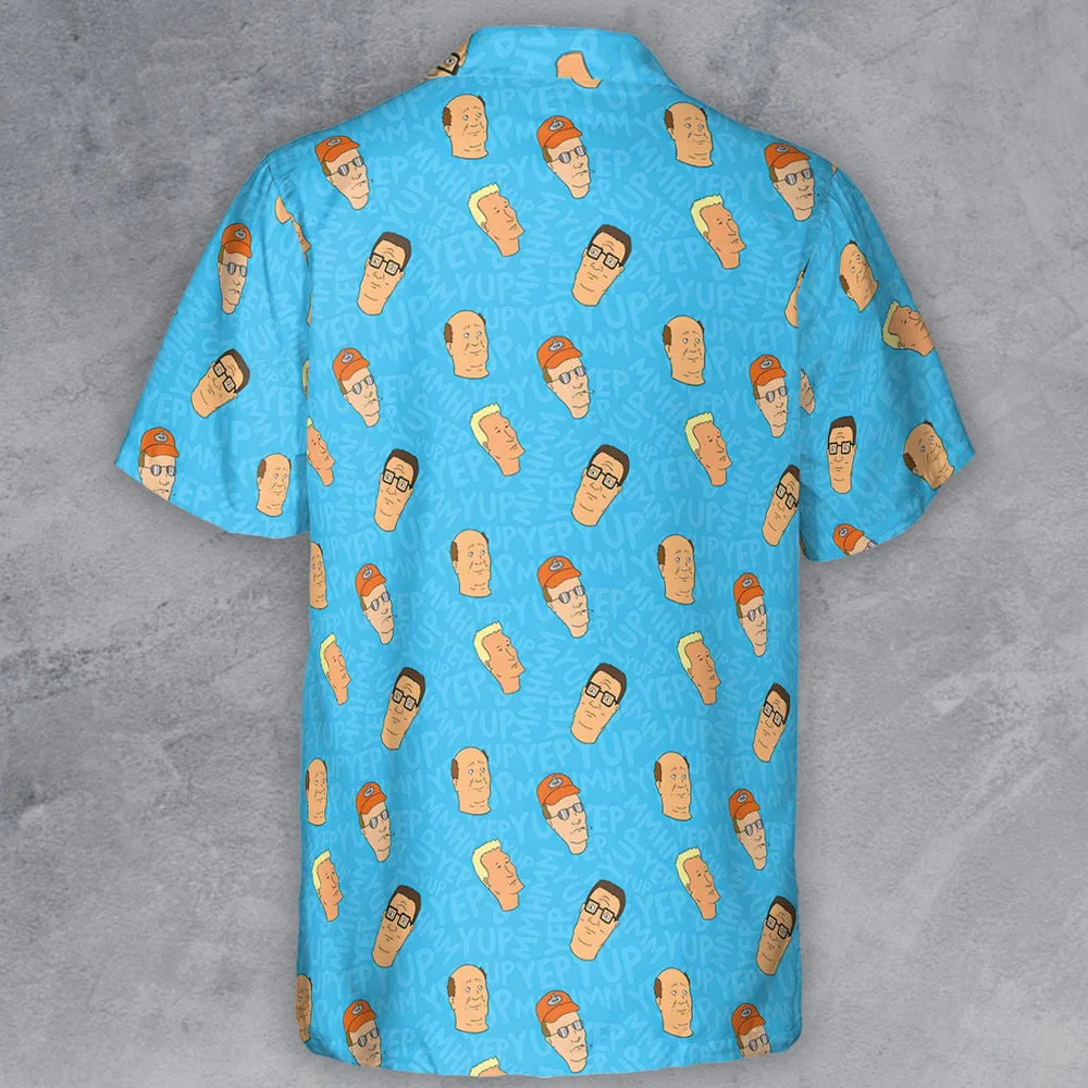 Yup Mmhmm King Of The Hill Button Down Shirt - 3