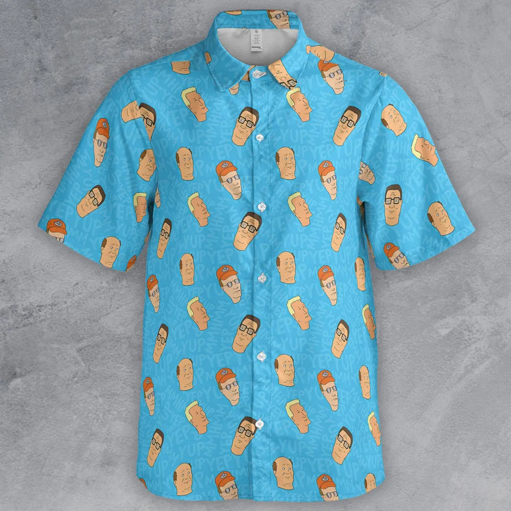 Yup Mmhmm King Of The Hill Button Down Shirt - 2
