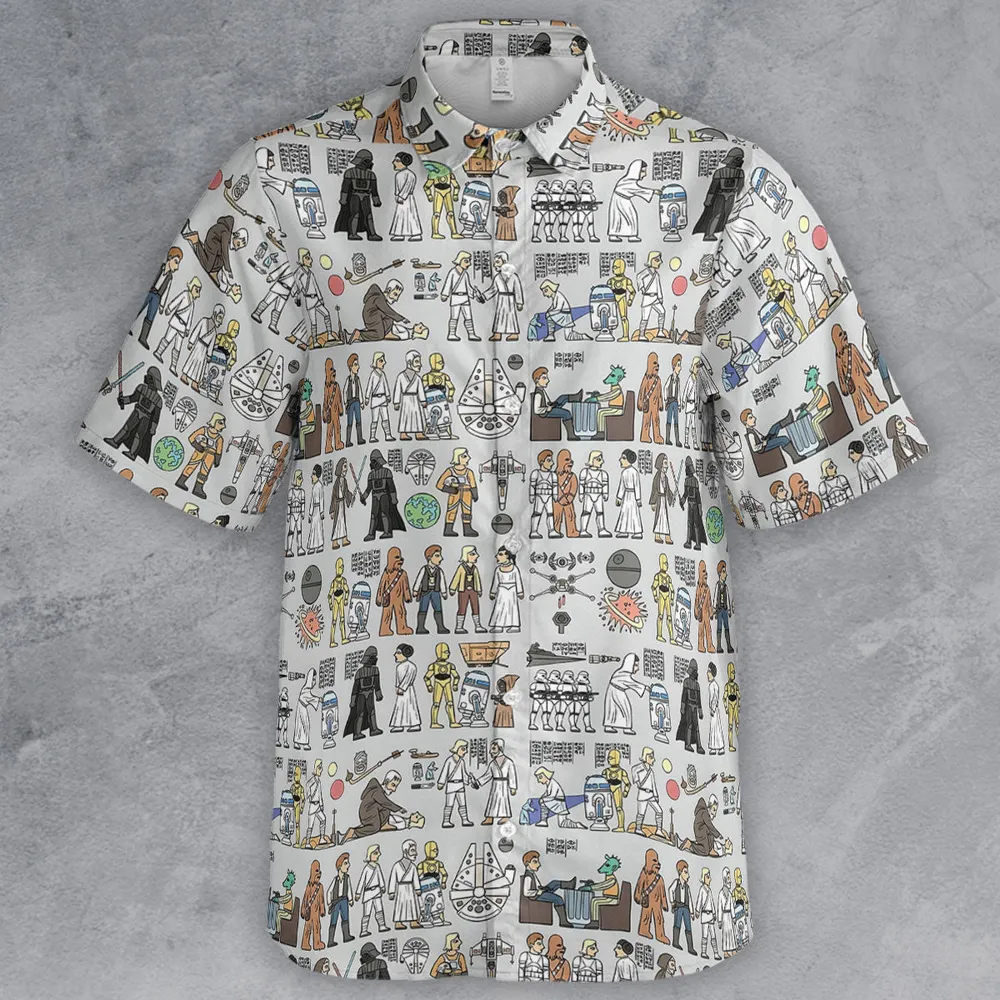 Egyptian Galaxy Wars Button Down Shirt - 2