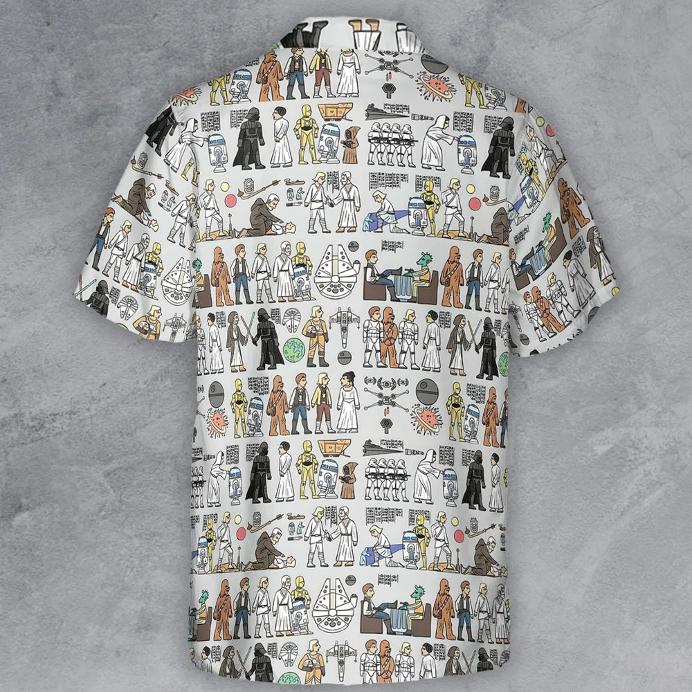 Egyptian Galaxy Wars Button Down Shirt - 3