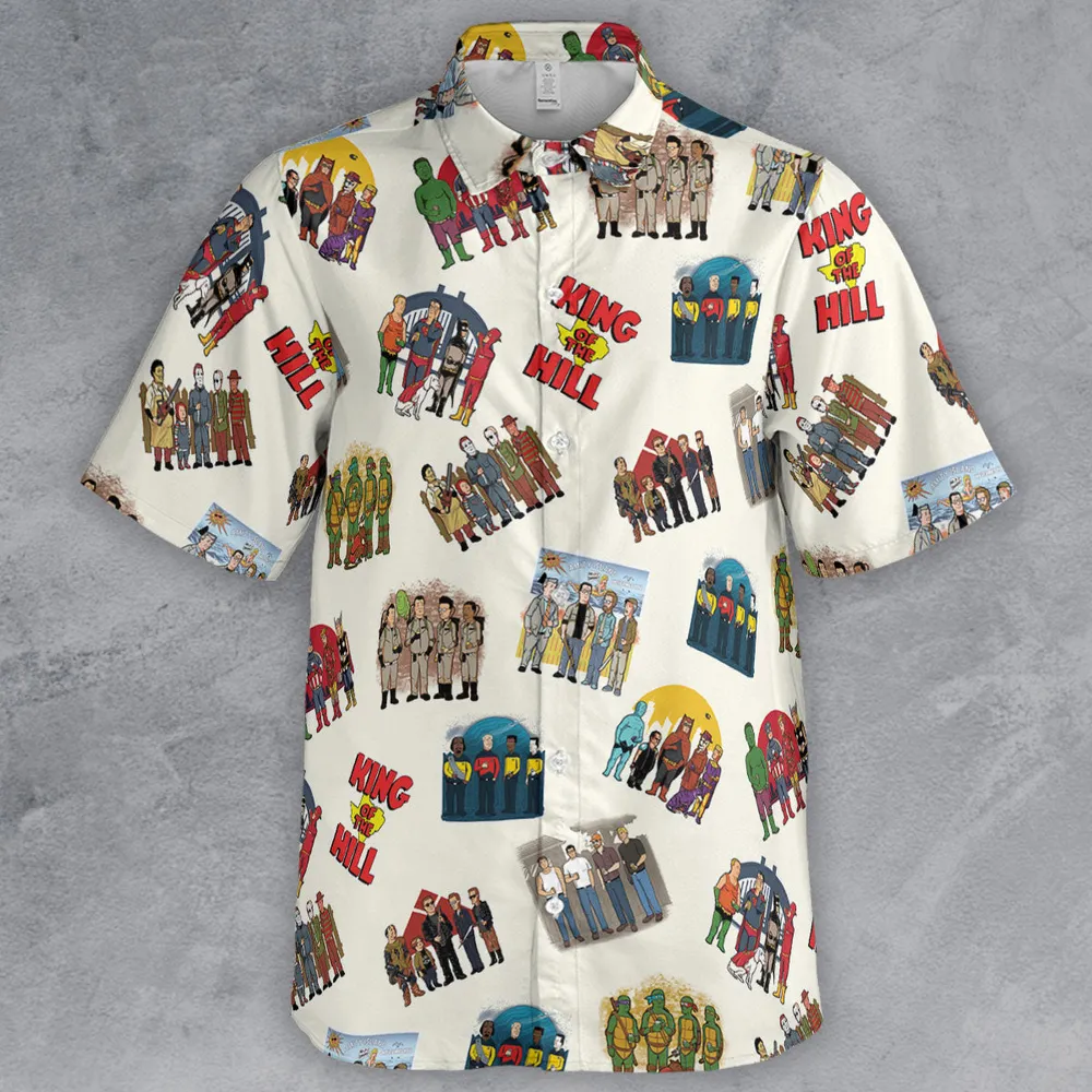 Hank's Friends King Of The Hill Parody Button Down Shirt - 2