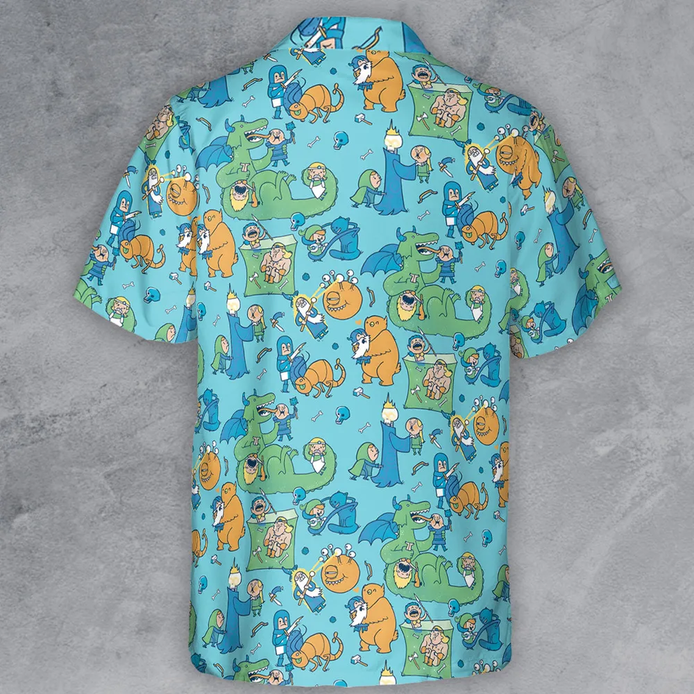 Total Party Kill DnD Button Down Shirt - 3