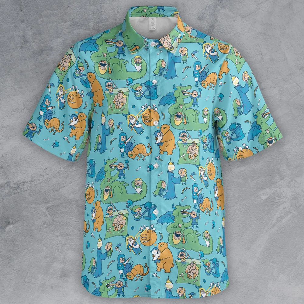 Total Party Kill DnD Button Down Shirt - 2