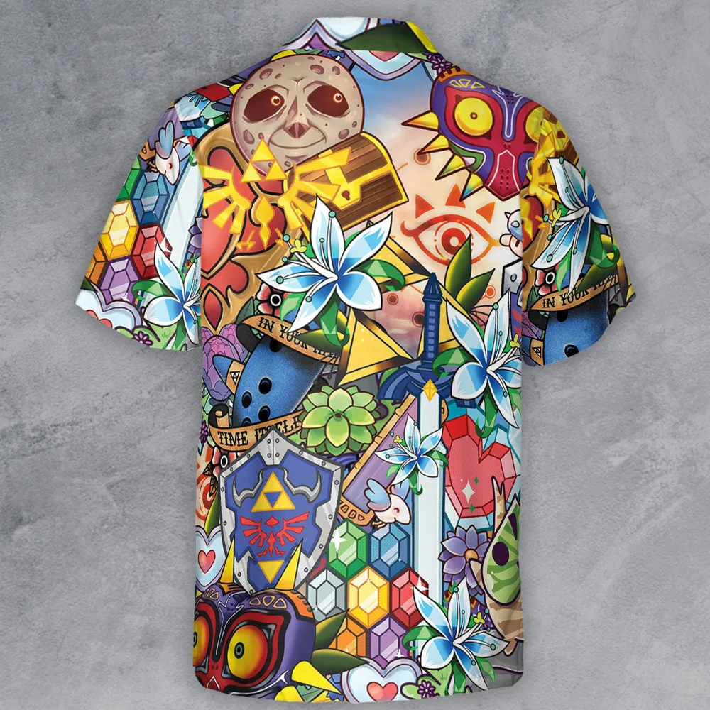 A Majora's Mask The Legend of Zelda Button Down Shirt - 3