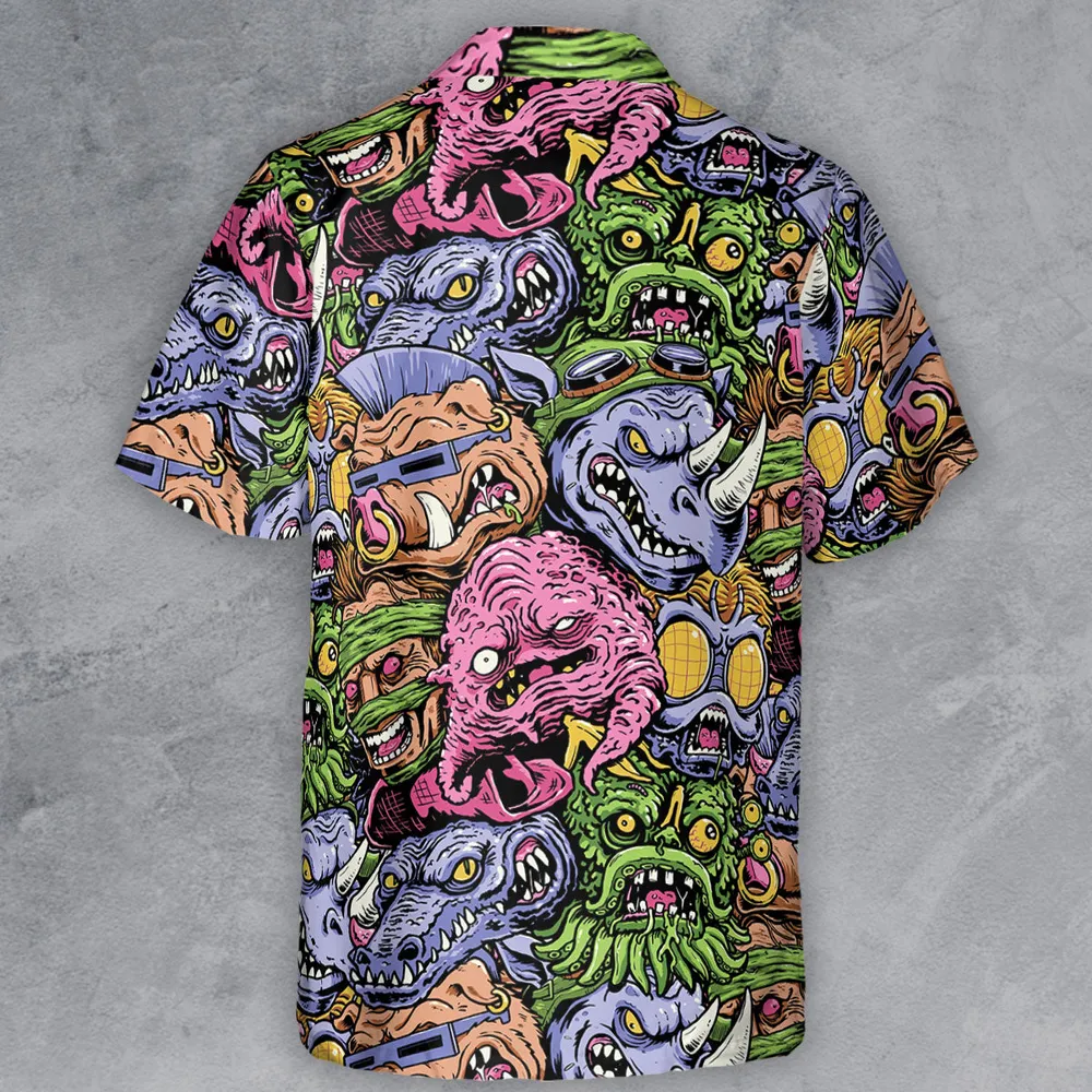 Nostalgic Villains Teenage Mutant Ninja Turtles Button Down Shirt - 3