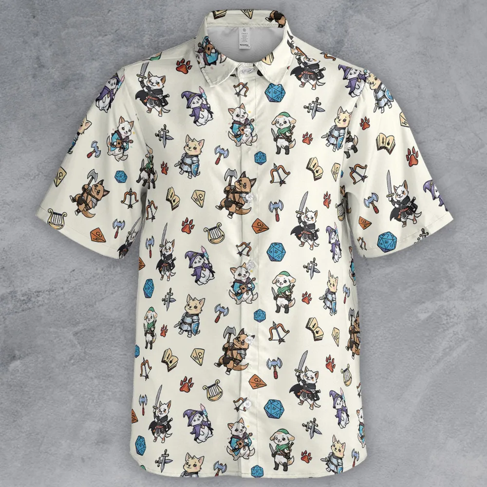 Dungeons and Dogs DnD Button Down Shirt - 2
