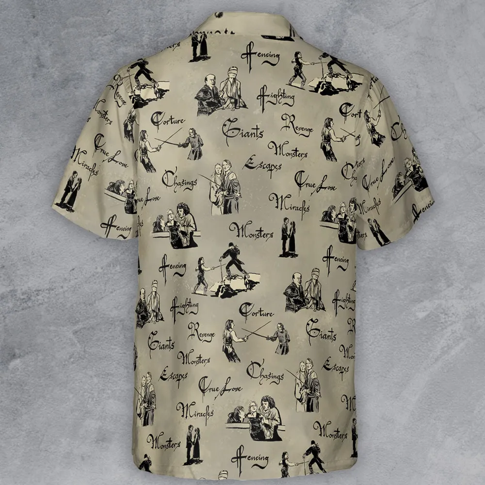 Hencing Fighting The Princess Bride Button Down Shirt - 3