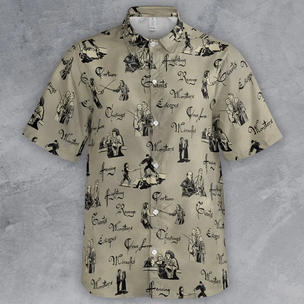 Hencing Fighting The Princess Bride Button Down Shirt - 2