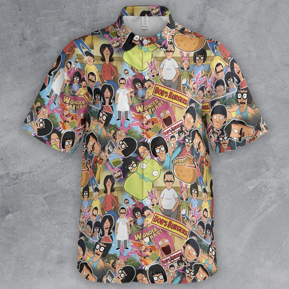 Bob's Burger Wonder Wharf Button Down Shirt - 2