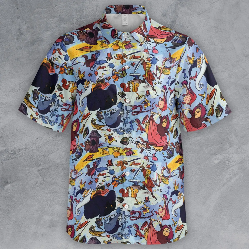 King Arthur Sword And The Stone Button Down Shirt - 2