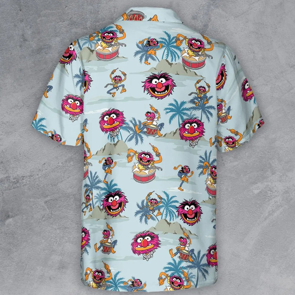 Animal The Muppet Show Drum Tropical Button Down Shirt - 3